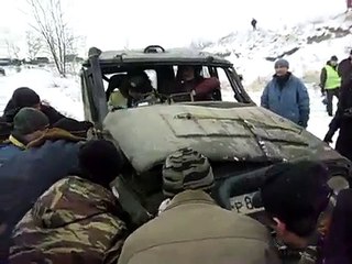 Уаз-469. Подъем с переворотом