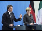 Berlino - Conferenza stampa Renzi - Merkel (29.01.16)