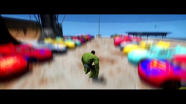 Nursery Rhymes 25 Multi Colors Mcqueen Cars SMASHED BY HULK! Dinoco Ramone Disney Pixar Ca