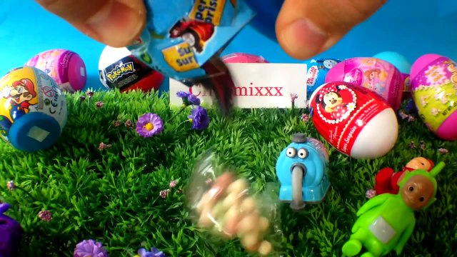 Teletubbies open 10 Surprise Eggs Filly Micky Mouse Disney Princess Thomas And Friends