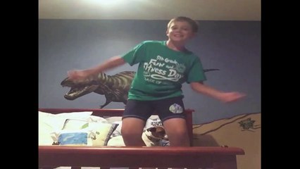 Dancing Boy Breaks His Bed