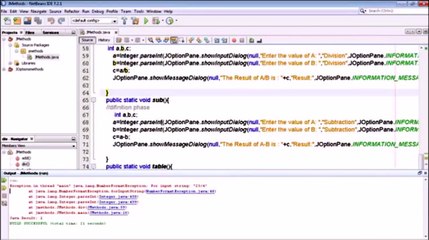Practical on Method Creation Using IF and Exception _ JAVA