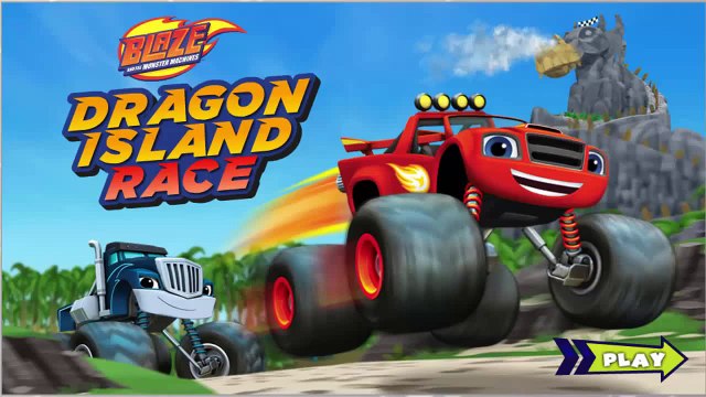 Blaze And Monster Machines - Dragon Island Race ( Nick Jr ) - totalkidsonline