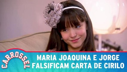 Maria Joaquina e Jorge falsificam carta de Cirilo