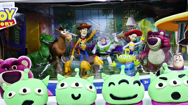 SURPRISE EGGS Toy Story Play Doh Egg Disney Pixar 8-Pack Figures Huevos Sorpresa Plastilina DCTC