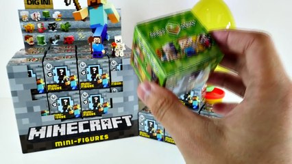 19 JUMBO MINECRAFT Stone Series 2 Mini-Figures Complete Set Giant Surprise Egg DCTC