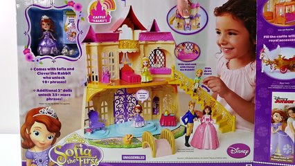 Princess Sofia the First Toy Castle *** Disney Princess Magical Talking Palace Unboxing
