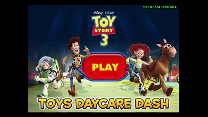 Toy Story 3 Day Care Dash Cartoon Animation Disney Movie Game Play Walkthrough