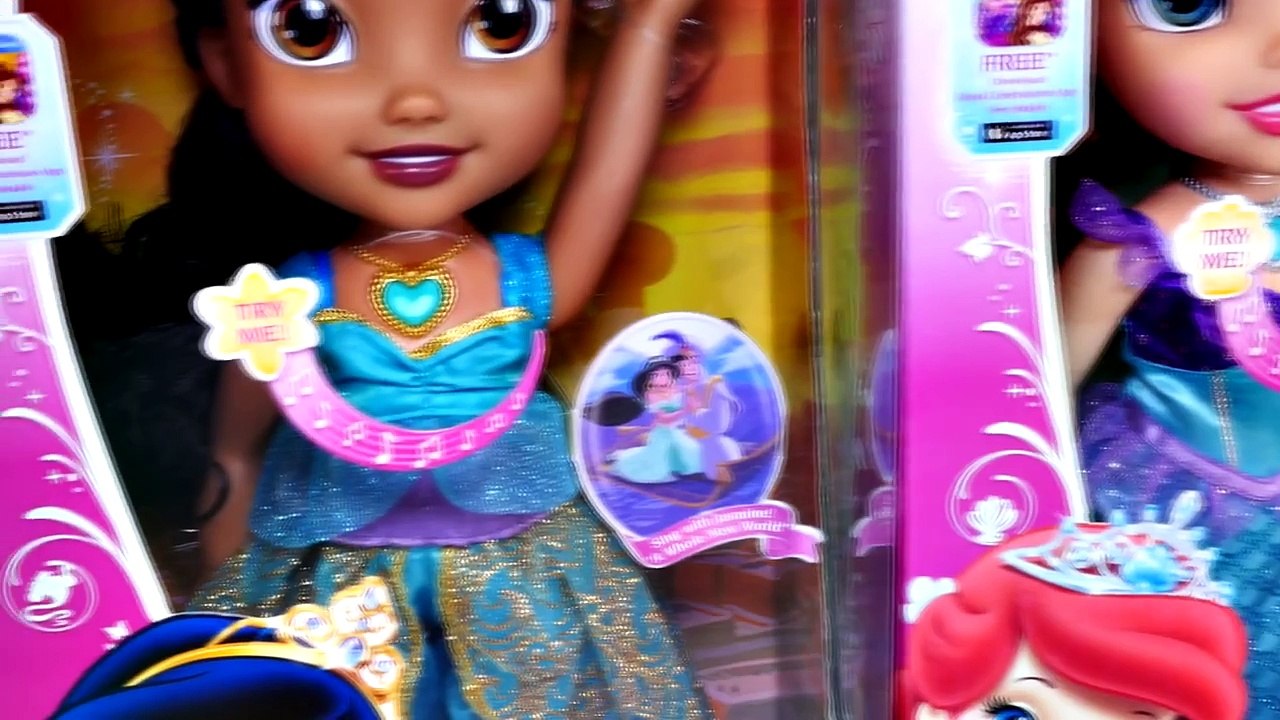 New Disney Princess Sing and Shimmer Dolls Ariel Rapunzel Jasmine DCTC Toy Doll Collection