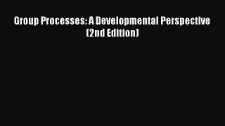 Group Processes: A Developmental Perspective (2nd Edition)  PDF Download