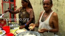 Aloo Paratha making - Potato stuffed flat bread