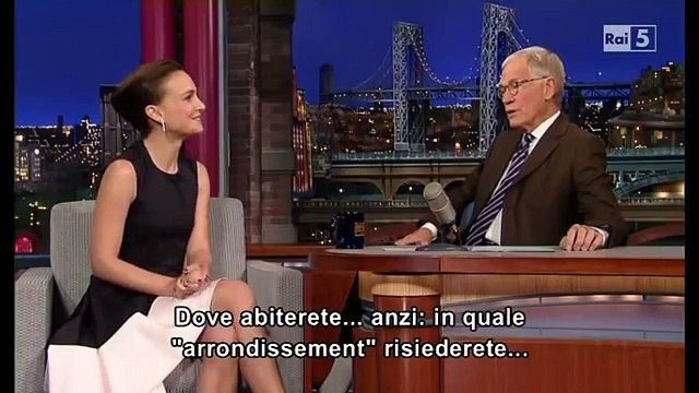 Natalie Portman al David Letterman 06 11 2013 (sub ita)