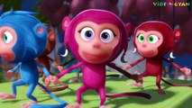 Five Little Monkeys Jumping On The Bed Nursery Rhyme | Videogyan 3D Kids Rhymes