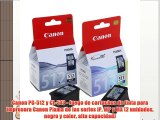 Canon PG-512 y CL-513 - Juego de cartuchos de tinta para impresora Canon Pixma de las series