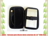 Bipra - Carcasa para discos duros externos de 25 (EVA) Red