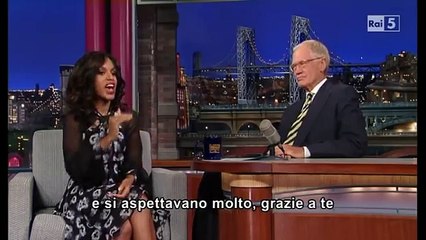 Kerry Washington al David Letterman 02 10 2013 (sub ita)