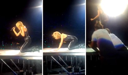 Guys Attempt To Take Taylor Swift Off Stage
