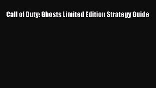 (PDF Download) Call of Duty: Ghosts Limited Edition Strategy Guide PDF