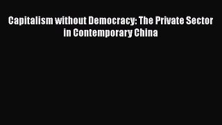 PDF Download Capitalism without Democracy: The Private Sector in Contemporary China PDF Full