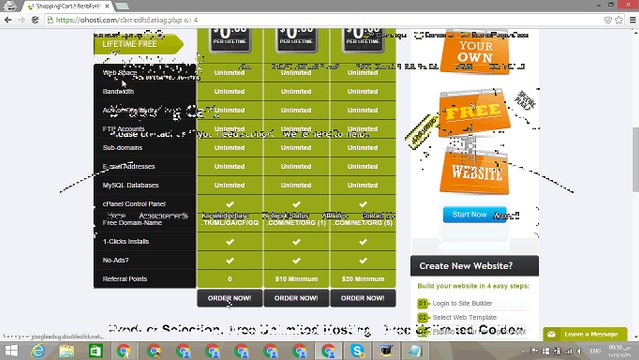 OHosti , Free Unlimited Web Hosting cPanel + Free Domain Name .com , .net , .org