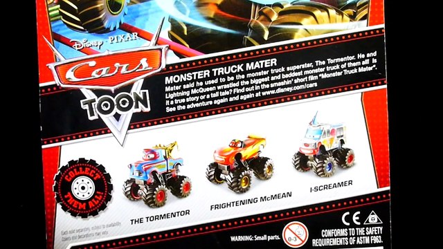 Cars Toons: Maters Tall Tales I-Screamer Monster Truck in Play Doh Ice Cream Course!