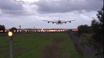 [What a Crosswind Landing!] - Emirates Airlines A380 landing 16R Sydney Airport  Crosswind Landing