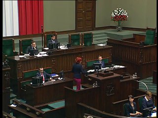Poseł Bernadeta Krynicka - Wystąpienie z dnia 14 stycznia 2016 roku.