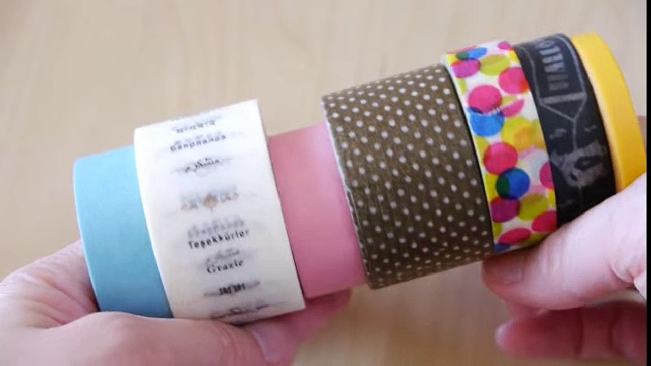 Japanese Washi Tape Christmas Candle _ Masking Tape マスキングテープでキャンドルカード