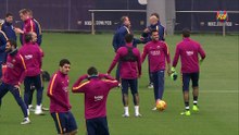 Final training session for fcb