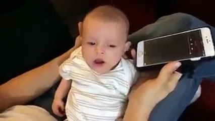 Baby Feels Comfort When Listen to Holy Quran