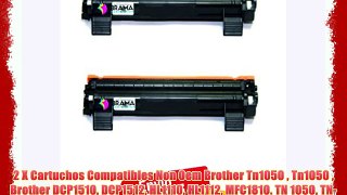 2 X Cartuchos Compatibles Non Oem Brother Tn1050  Tn1050  Brother DCP1510 DCP1512 HL1110 HL1112