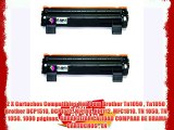 2 X Cartuchos Compatibles Non Oem Brother Tn1050  Tn1050  Brother DCP1510 DCP1512 HL1110 HL1112