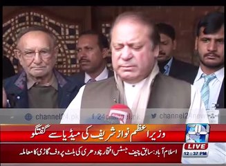 Prime Minister Nawaz Sharif media talk