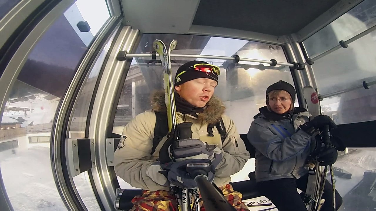 Glisse en Abondance sur la Francodyssée à Châtel: la gopro sur les pistes