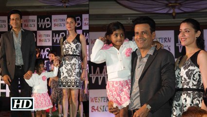 Manoj Bajpyee walks ramp with daughter Ava Nayla