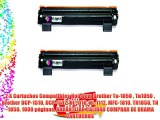 2 X Cartuchos Compatibles Non Oem Brother Tn-1050  Tn1050  Brother DCP-1510 DCP-1512 HL-1110