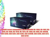 2xNEGRO toners compatibles para SAMSUNG ML-1660 ML-1661 ML-1665 ML-1666 ML-1670 ML-1675 ML-1860