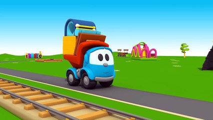 Leo Junior bir tren istasyonu yapıyor Eğitici çizgi film Türkçe dublaj