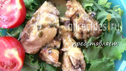 Тушеная курица с чесноком по-испански