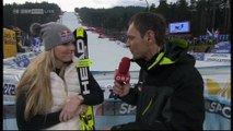 Lindsey Vonn Interview Maribor GS 1st Run