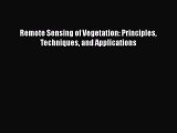 [PDF Download] Remote Sensing of Vegetation: Principles Techniques and Applications [Read]