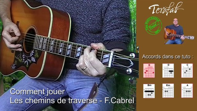 Les chemins de traverse - Cabrel [Tuto guitare] by Terafab