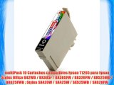 multiPack 10 Cartuchos compatibles Epson T1295 para Epson Stylus Office B42WD / BX305F / BX305FW