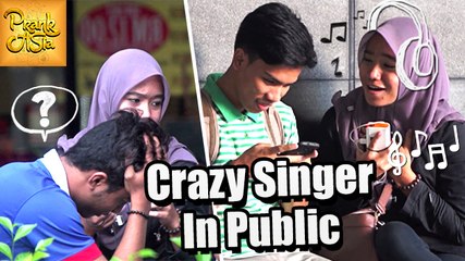Crazy Singer In Public | Prank Asia