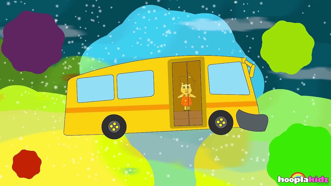 Wheels on the Bus Go Round and Round Nursery Rhyme Spanish Version (Canciones infantiles)