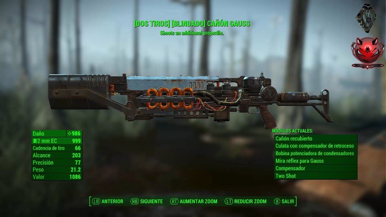 FALLOUT 4 - Farmear cañon Gauss