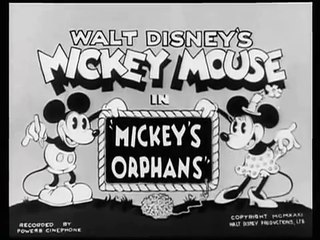 El Ratón Mickey en \'\'Los Huerfanos de Mickey\'\' (1931)