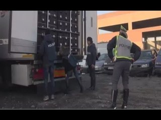 Genova - Tir carico di droga fermato dalla Polizia, 3 arresti (30.01.16)