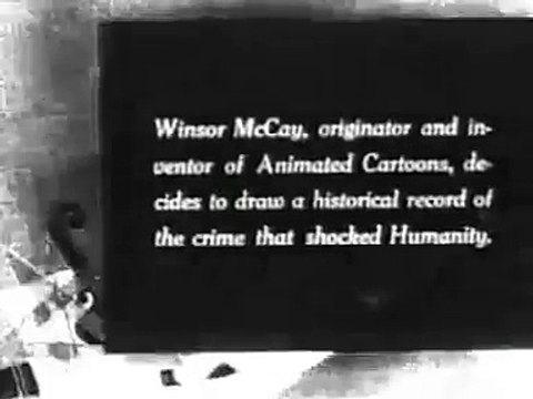 Winsor McCay's THE SINKING OF THE LUSITANIA Silent Animation 1918