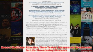 Download PDF  Honest Medicine Effective TimeTested Inexpensive Treatments for LifeThreatening FULL FREE